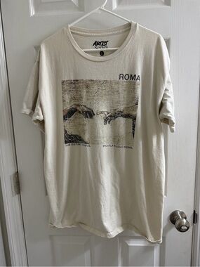 Roma Michelangelo Sistine Chapel The Creation of Adam T Shirt Large L